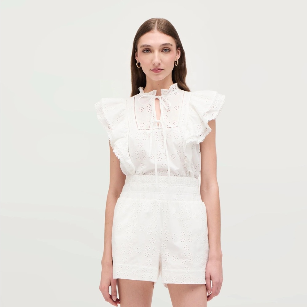 NWT | Hill House Home The Eyelet Lettie Top